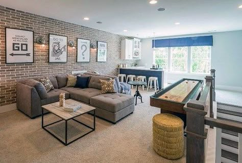 Top 50 Best Bonus Room Ideas - Spare Interior Space Designs Loft Ideas Upstairs, Bonus Room Playroom, Bonus Room Decorating, Teen Lounge Rooms, Bonus Room Design, Bonus Room Ideas, Teen Lounge, Hangout Room, Shape Sofa