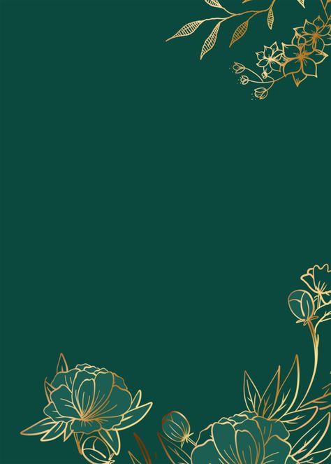 Golden Luxury Background Green Flower#pikbest#Templates#Poster Luxury Green Background, Green Invitation Template, Green Invitations, Flower Image, Background Green, Luxury Background, Wallpaper Flower, Line Flower, Bday Cake