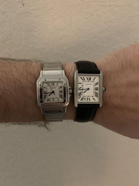 Cartier Tank Men, Cartier Mens Watch, Santos Cartier, Tank Cartier, Vintage Saat, Cartier Santos Galbee, Cartier Watches Mens, Cartier Men, Mens Watch Brands