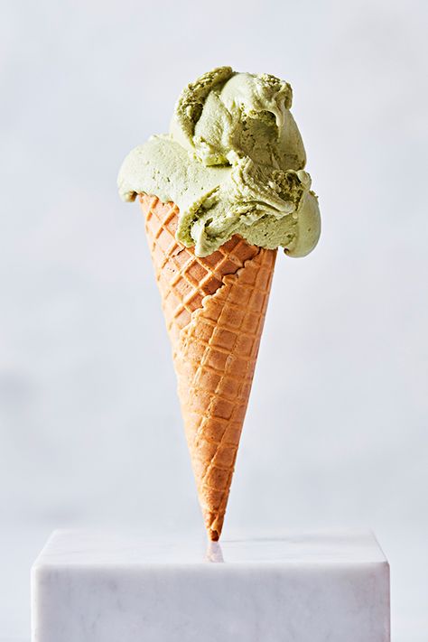 Pistachio Ice Cream Recipe, Pistachio Paste, Gelato Flavors, Pistachio Gelato, Pistachio Ice Cream, Cake Illustration, Italian Ice, Coffee Illustration, Ice Cream Recipe