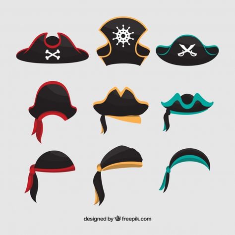 Pirate Hat Drawing, Pirate Hat Template, Pirate Games, Pirate Art, Hand Drawing Reference, Pirate Hats, Little Doodles, Pirate Costume, Drawing Projects