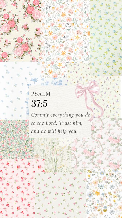 Psalm 37 5, Bible Quotes Background, Cute Bible Verses, Christian Iphone Wallpaper, Scripture Wallpaper, Cute Bibles, Wallpaper Bible, Christian Quotes Wallpaper, Bible Verse Background