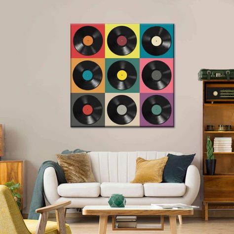 Vinyl Records Crafts Diy, Vynal Record Wall Decor, Vinyl Records Crafts, Vinyl Records Wall Art, Vinyl Records Decor, Records Wall Art, Vinyl Record Wall Decor, Records Decor, Vinyl Record Decor