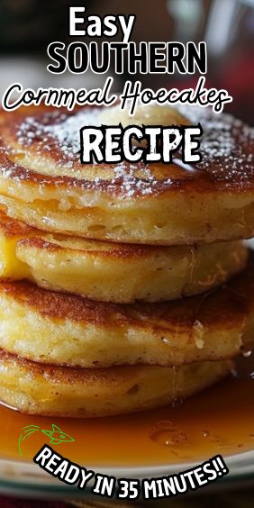 Easy Southern Cornmeal Hoecakes Recipe Fried Corn Cakes Recipe, Ho Cakes Southern Recipe, Hoecakes Recipe, Cornmeal Hoecakes, Hoecakes Deep South Southern Recipes, Recipes Using Pan Cornmeal, Hoecakes Deep South, Southern Cornmeal Hoecakes, Southern Breakfast Ideas