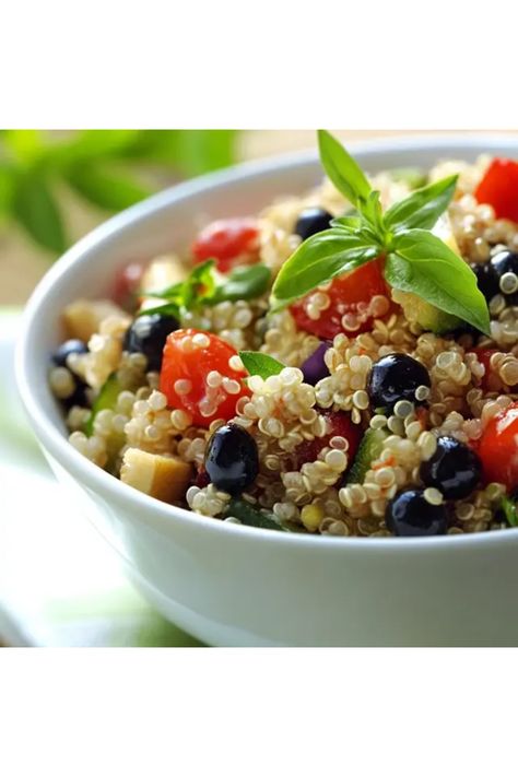 Searching for fresh and nutritious quinoa salad recipes? Look no further! Here are 10 fantastic quinoa salad ideas that are healthy and packed with flavor. From refreshing summer picks to hearty winter bowls, we have something for every occasion. These quinoa salad recipes are not only delicious but also super versatile, making them perfect for meal prep. Enjoy quick lunches, vibrant side dishes at gatherings, or a main course that’s hearty yet wholesome. Try them and transform your meals today! Quinoa Fruit Salad Recipes, Quinoa Salad Ideas, Quinoa Salad Feta, Quinoa Salad Recipes Healthy, Quinoa Fruit Salad, Salad Recipes Healthy, Quinoa Salads, Salmon Quinoa, Fresh Salad Recipes