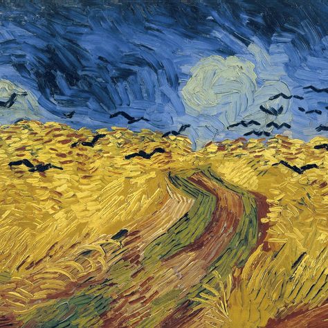 #field #crows van Gogh #1080P #wallpaper #hdwallpaper #desktop Wheatfield With Crows, Theo Van Gogh, Crow Painting, Vincent Van Gogh Paintings, Nature Artists, Van Gogh Museum, Animation Artwork, Hieronymus Bosch, Johannes Vermeer