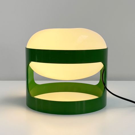 Listed on VNTG.com: Green KD27 Table Lamp by Joe Colombo for Kartell, 1960s | #vntg #vintage Joe Colombo Lamp, Kartell Lamp, Habitat Project, Habitats Projects, Spider Lamp, Vintage Spider, Joe Colombo, Light Bulb Lamp, Tape Dispenser