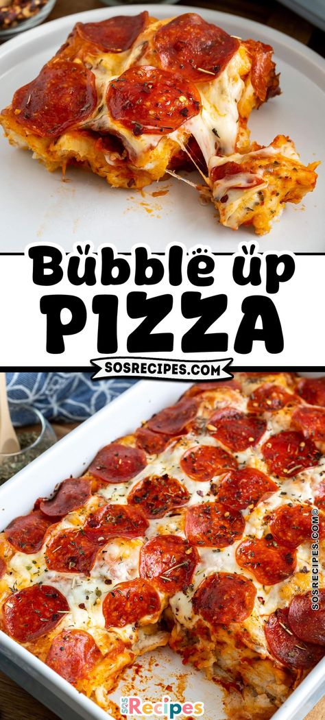 Making homemade pizza can seem like an impossible endeavor, especially if you’re not a baker. That’s not the case with this biscuit bubble-up pizza casserole. Bubble Pizza, Bubble Up Pizza, Meal Planning Menus, Pizza Casserole, Making Homemade Pizza, Bubble Up, Pizza Recipes Homemade, Yummy Casseroles, Pizza Bake