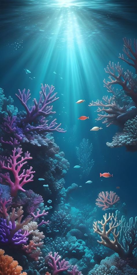 Under Water Coral Reef, Under Water Sea Life, Under The Ocean Photography, Ocean Coral Reef Aesthetic, Coral Reef Underwater, Sea Life Aesthetic Wallpaper, Coral Reef Aesthetic Wallpaper, Ocean Scenes Underwater, Coral Reef Photography Ocean Life