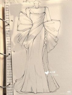 Fashion Illustration Collage, Fashion Drawing Sketches, Fashion Design Sketch, Dress Design Drawing, Illustration Collage, Fashion Sketchbook, Fashion Illustration Dresses, Dress Design Sketches, Dress Drawing