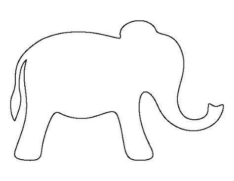 Free printable simple elephant pattern. Cut out the shape and use it for coloring, crafts, stencils, and more. Animal Shapes Templates, Elephant Template Printable Free, Elephant Patterns Free Printable, Simple Stencil Patterns, Elephant Craft, Elephant Template, Coloring Crafts, Elephant Crafts, Elephant Coloring Page