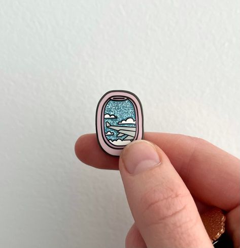 Jet off on the adventure of a lifetime with our dazzling airplane window enamel pin ✈️ Quirk Fashion enamel pins are the highest quality enamel pins, with unique designs you won't find anywhere else! Specs - - GOLD plated hard enamel pin  - 25 mm width - Tested for harsh use and wear - Butterfly clutch attachment Be sure to check out the rest of our products on Etsy via the store link below! 🙌  https://www.etsy.com/au/shop/QuirkFashion Aaaand if you're loving our stuff, follow us! ❣️  ✔️ Instagram - @shop_quirk   ✔️ Pinterest - pinterest.com.au/shop_quirk Travel Pins, Cool Enamel Pins, Enamel Pin, Cute Enamel Pin For Gifts, Unique Collectible Enamel Pin, Themed Enamel Pin Gift, Artistic Enamel Pin For Gifts, Plane Window, Backpack Pins