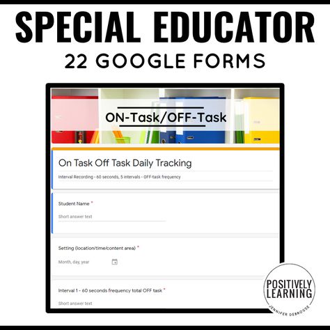 Special Education Data Collection, Iep Goal Tracking, Data Collection Special Education, Tracking Student Progress, Intervention Specialist, Communication Log, Data Form, Sped Classroom, Data Tracking