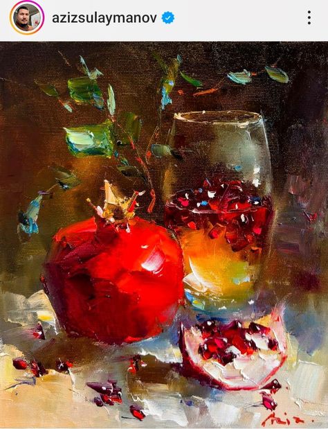 Cuadros Diy, Pomegranate Art, Realistic Oil Painting, Sketchbook Art Journal, Wine Art, Fruit Painting, A Level Art, Still Life Art, Fruit Art