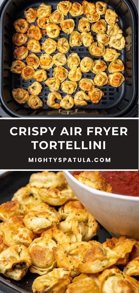 Crispy Air Fryer Tortellini – Mighty Spatula Air Fryer Stuffed Pickles, Fun Family Dinners To Make Together, Fried Tortellini Air Fryer, Fried Tortellini Recipes, Quick Air Fryer Recipes Dinner, Easy Cheap Air Fryer Meals, Air Fryer Cutlets, Best Air Fryer Appetizers, Half Fried Tortellini