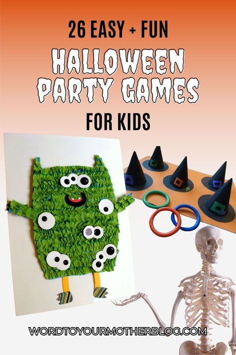 Exciting DIY Halloween Games for Kids! Get ready to host a Halloween party that kids will never forget with these easy and fun game ideas! Whether you're planning for a school event or a preschool gathering, our DIY games like pumpkin golf will keep the little ones entertained while enhancing their fine motor skills. Ideal for both indoor and outdoor play, these Halloween party games are perfect for all ages. #HalloweenFun #DIYGames #KidsPartyIdeas Fall Carnival Games For Preschoolers, Easy Kindergarten Games, Halloween Pin The Tail Games Diy, Fun Halloween Party Games Preschool, Halloween Kid Games Party, Halloween Party Games For School, Halloween Party Games Kindergarten, Halloween Games Easy, Halloween Party Games For Kids Schools