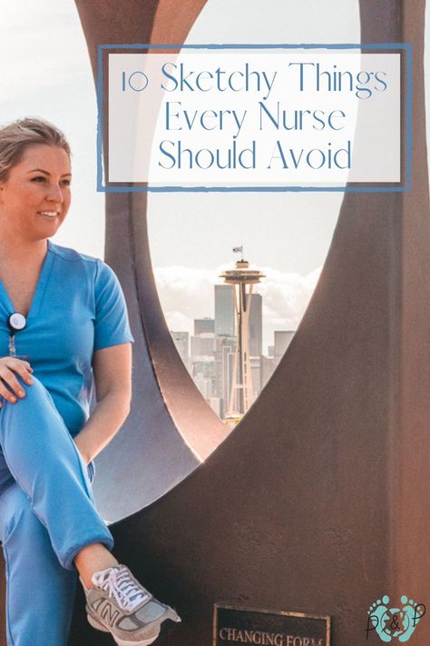 10 sketchy things that every nurse should avoid when looking for a staff job. Director Of Nursing Outfits, New Grad Nurse Tips, Ltc Nursing, Traveling Cna, Nursing Hacks, Job Shadowing, Nurse Job, Nurse Tips, Director Of Nursing