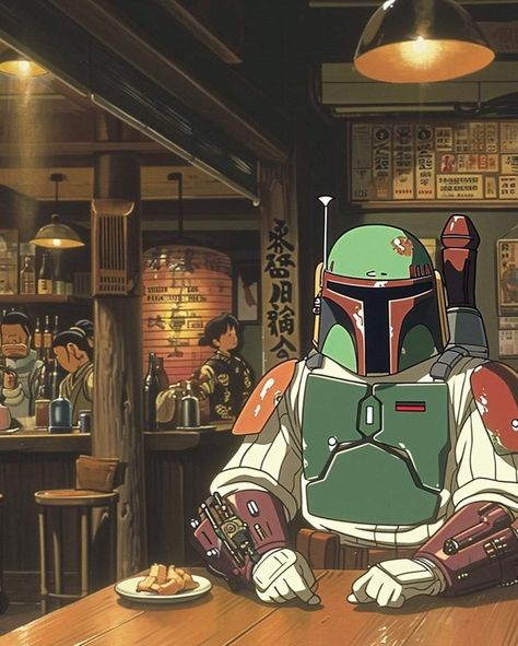 Studio Ghibli Style, Style Star, Boba Fett, Studio Ghibli, Star Wars