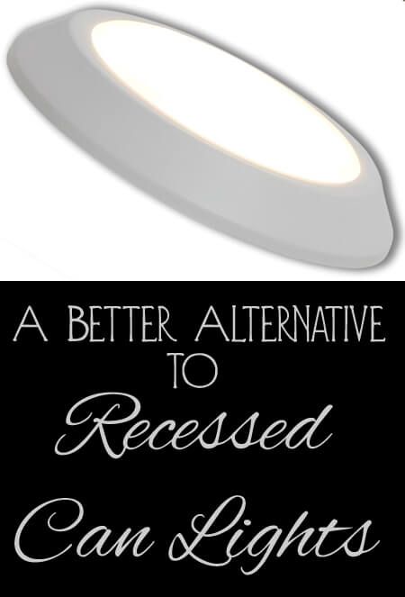 A Better Alternative to Recessed Can Lights Update Can Lights, How To Add Recessed Lighting, Can Light Alternative, Replace Can Lights, Recessed Lighting Update, Wireless Lighting Ceilings, Can Lights In Kitchen, Canned Lights, Canned Lighting