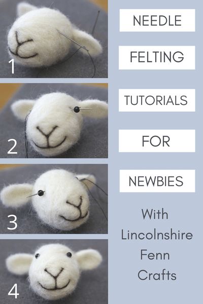 Easy Needle Felting, Needle Felting Diy Tutorials, Creative Confidence, Tovad Ull, Felting Diy, Needle Felting Tutorial, Sheep Crafts, Needle Felting Diy, Wool Felt Projects