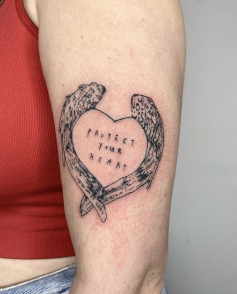 Protect Your Heart Tattoo, Protect Your Heart, Tattoo Illustration, Illustration Artists, Heart Tattoo, Tatting, Tattoos, On Instagram, Instagram