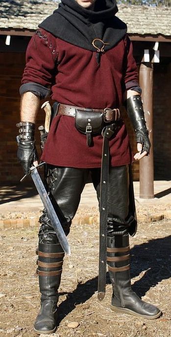 Monster Hunter Outfit Male, Rennaisance Outfits Male, Medival Outfits Mens, Men Warrior Outfit, Archer Clothes Male, Fantasy Viking Outfit Male, Mens Renfest Costume, Medevil Aesthetic Outfits Men, Viking Larp Men