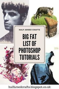 Big Fat List of Photoshop Tutorials Photoshop Learning, Beginner Photoshop, Easy Photoshop Tutorials, Illustration Design Graphique, Fotografi Urban, Adobe Tutorials, Photoshop Techniques, Cool Photoshop, Graphisches Design