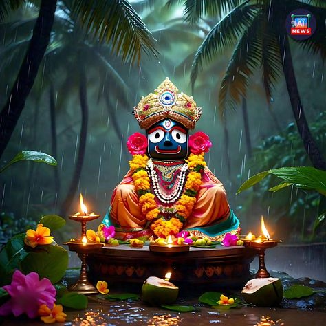 Kala thakura❤️ Lord jagannath in various ai landscapes🙌 Jagannath Pic, Jagannath Image, Jagannath Photo, Rath Yatra, Shri Ganesh Images, Lord Jagannath, Last Rites, Shri Ganesh, Ganesh Images