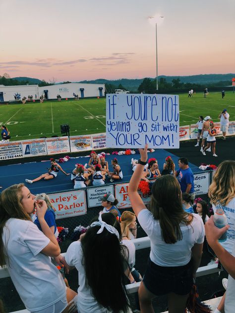 VSCO: @kargrace1 >> STUDENT SECTION 🤩 Football Game Themes High School, Football Game Themes, School Spirit Posters, Pep Club, Student Section, School Spirit Week, High School Football Games, School Goals, Best Friend Poems