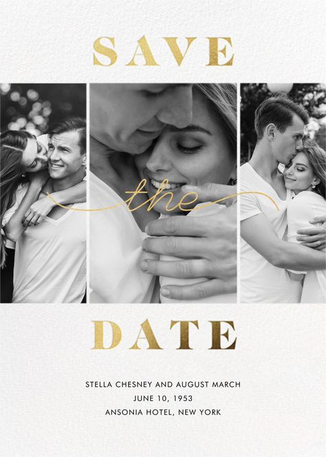 Paperless Post - Suki by Paperless Post Save The Date Posters, Safe The Date, Save The Date Pictures, Save The Date Online, Digital Invitations Wedding, Wedding Album Design, Date Photo, Modern Save The Dates, Save The Date Designs