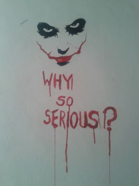 #Joker #Wall Paint Hasan Abi, Joker Wall Art, Joker Painting, Painting Canvases, Wall Paint, Wall Art Painting, Wall Painting, Art Painting, Paintings