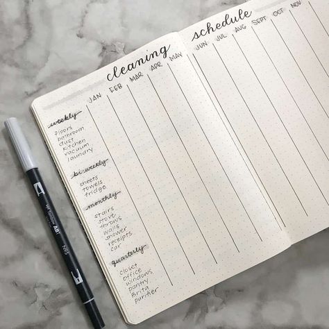 Bujo Password Page, Cleaning Bullet Journal, Cleaning Tracker, Bujo 2025, Cleaning Schedules, Bullet Journal Spreads, House Chores, Bullet Planner, Doodle Ideas