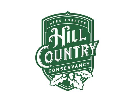 Hill Country Conservancy Logo by Ben Harman Country Logo Design, Farm T Shirt, Golf Logo Design, Country Club Logo, Country Logo, Country Images, Hill Logo, Minimal Shirt Design, Agriculture Logo