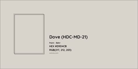 Behr Dove (HDC-MD-21) Paint color codes, similar paints and colors Dutch White Behr Paint, Behr White Wool Paint, Dove By Behr, Dove Behr Paint Living Room, Dove Paint Color Behr, Behr Dove Color Palette, Dove Behr Paint, Behr Dove Paint Wall Colors, Behr Dove Paint