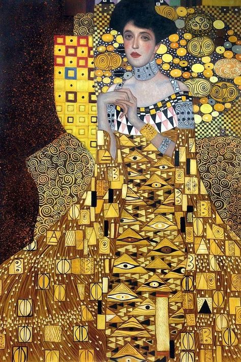 Adele Bloch Bauer, Famous Art Paintings, Gustav Klimt Art, Oil Painting Woman, Istoria Artei, Klimt Paintings, Klimt Art, Woman In Gold, Paintings Famous