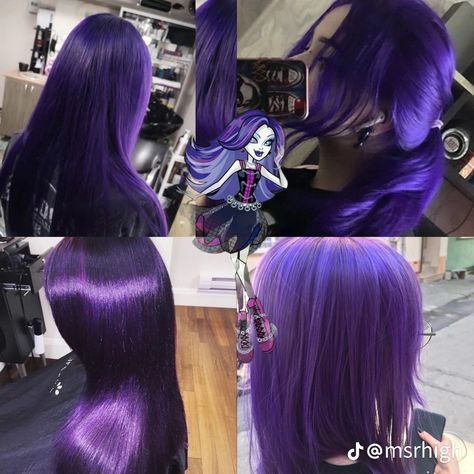 Bright Purple Hair, Blue Purple Hair, Dark Purple Hair, Gothic Hairstyles, Natural Afro Hairstyles, Dyed Hair Inspiration, Pretty Hair Color, Hair Stylies, Dye My Hair