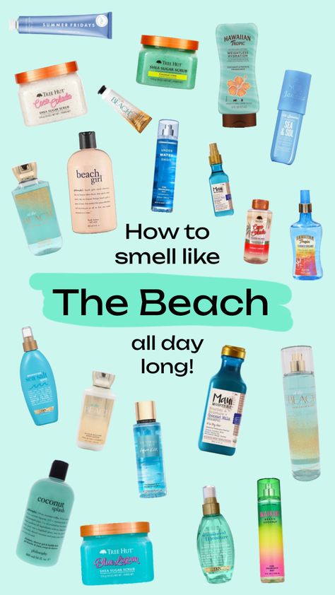 Smell Like The Beach, Shuffles Preppy, Summer Necessities, Coconut Dream, Beauty Routine Tips, Shower Skin Care, Summer Tanning, Summer Scent, Pretty Skin Care