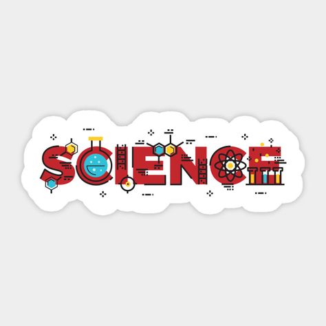 I Love Science, Stickers Science, Science Stickers Printable, School Stickers Labels, Science Tattoo, Science Icons, Science Decor, Science Stickers, Preschool Science Activities