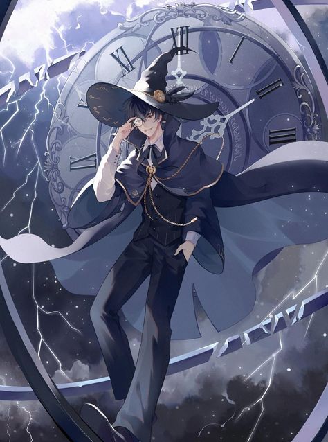 Anime Wizard Art, Amon Lord Of Mystery, Witch Boy Art, Male Witch Oc, Male Witch Art, Lord Of The Mysteries Amon, Anime Wizard, Lord Of The Mysteries, Male Witch