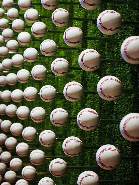 Sports Retail Design, Sports Office Interior Design, Baseball Interior Design, Baseball Bar Ideas, Sport Cafe Design, Sports Bracket Design, Sports Card Shop Interior, Sport Retail Store Design, Sport Bar Ideas