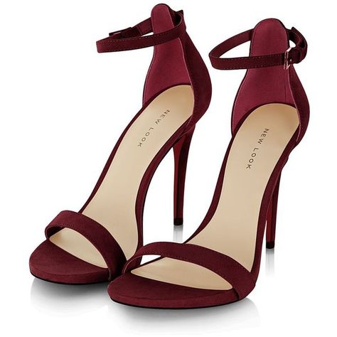 Dark Red Suede Ankle Strap Heels ($24) ❤ liked on Polyvore featuring shoes, pumps, heels, red, sandals, sapatos, open toe shoes, red open toe shoes, red shoes and suede shoes Kylie Heels, Dark Red Shoes, Hak Tinggi, Wrap Shoes, Afrikaanse Mode, Heels Red, Ankle Strap Shoes, Open Toe Shoes, Prom Shoes