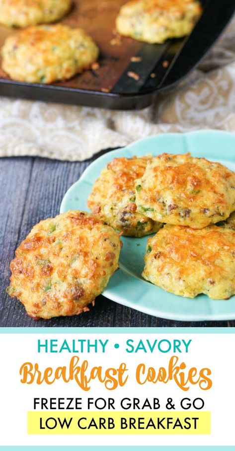 Keto Breakfast Cookies, Healthy Savory Breakfast, Low Carb Keto Breakfast, Low Carb Low Calorie, Best Egg Recipes, Menu Sarapan Sehat, Egg Benedict, Resep Diet, Low Carb Diets