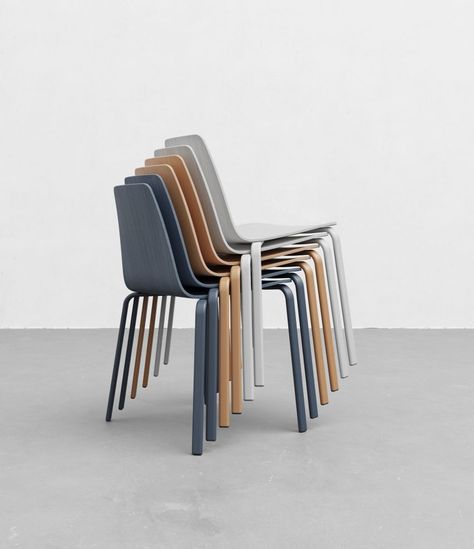 Contemporary Living Room Chairs, Stackable Furniture, Warehouse Space, Stackable Dining Chairs, Interior Work, Simple Furniture, Shell Chair, Stacking Chairs, Contemporary Chairs