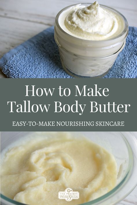 How To Use Tallow, Tallow Butter Recipe, Tallow And Shea Butter Balm, Whipped Tallow Balm Recipe, Diy Beef Tallow Moisturizer, Tallow Moisturizer Recipe, Uses For Tallow, Diy Tallow Lotion, Diy Tallow Balm