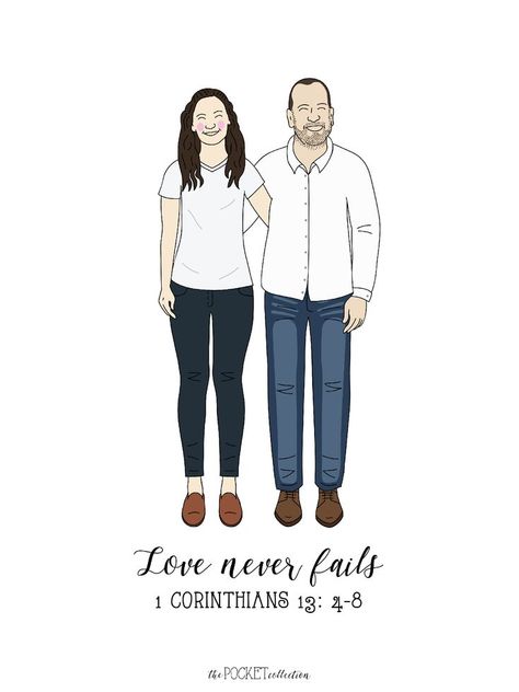 Husband And Wife Drawing, Husband Wife Illustration, Couples Illustration, Adobe Illustration, Couple Illustration, Family Illustration, Love Never Fails, Illustration Digital, Husband And Wife