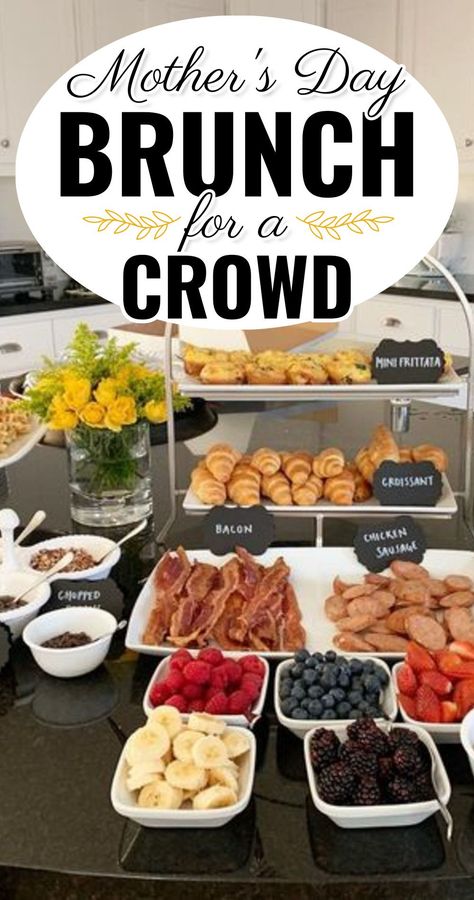 Mother’s Day Breakfast Simple, Make Ahead Mother's Day Brunch, Mother’s Day Breakfast Decoration Ideas, Simple Mother’s Day Brunch Ideas, Mother's Day Brunch Food Ideas, Crepes For A Crowd, Healthy Mother's Day Brunch, Brunch Ideas For Mother's Day, Mothersday Brunch Food