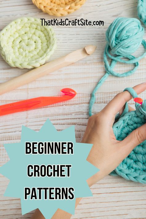 Beginner Crochet Patterns Kids Crochet Projects Beginner, Crochet Patterns For Kids To Make, Basic Crochet Projects For Beginners, Beginner Crochet Projects For Kids, Easy 1 Hour Crochet Projects, Simple Beginner Crochet Projects, Crochet For Kids Beginner, Small Crochet Projects For Beginners, Easy Crochet For Kids