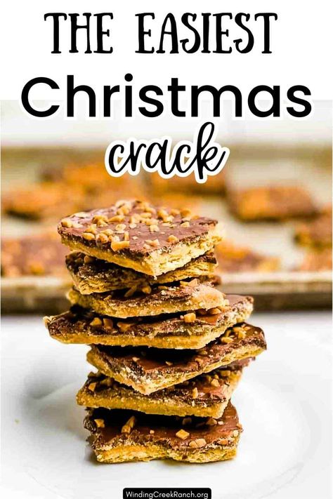 Christmas Crack Recipe With Graham Crackers (Graham Cracker Toffee) Graham Cracker Buckeyes, Christmas Treats With Graham Crackers, Recipes With Club Crackers, Christmas Cracker Toffee Graham Crackers, Deserts With Gram Crackers, Graham Cracker Recipes Easy, Gramcracker Recipes, Graham Cracker Cookies Recipe, Sweet Crackers Recipe