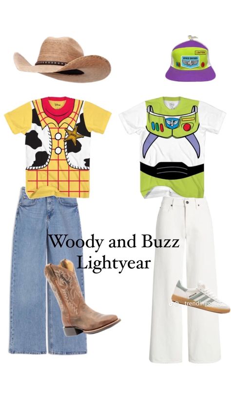 Buzz And Woody Costume Friends, Buzz Costume Women, Buzz And Woody Halloween Costumes, Buzz Lightyear And Woody Costume, Woody And Buzz Costume Best Friends, Buzz Light Year Costume Women's, Buzz And Woody Costume, Buzz Lightyear Costume Women, Buzz Costume