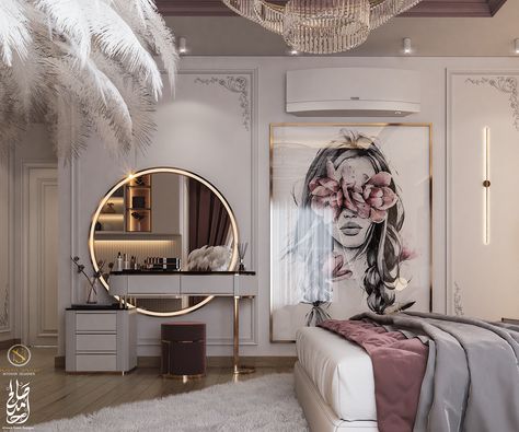 Young Woman Bedroom, Luxury Room Bedroom, Bedroom Interior Design Luxury, Luxury Closets Design, Girl Bedroom Designs, Woman Bedroom, Bedroom Decor Design, Luxury Rooms, Girl Bedroom Decor